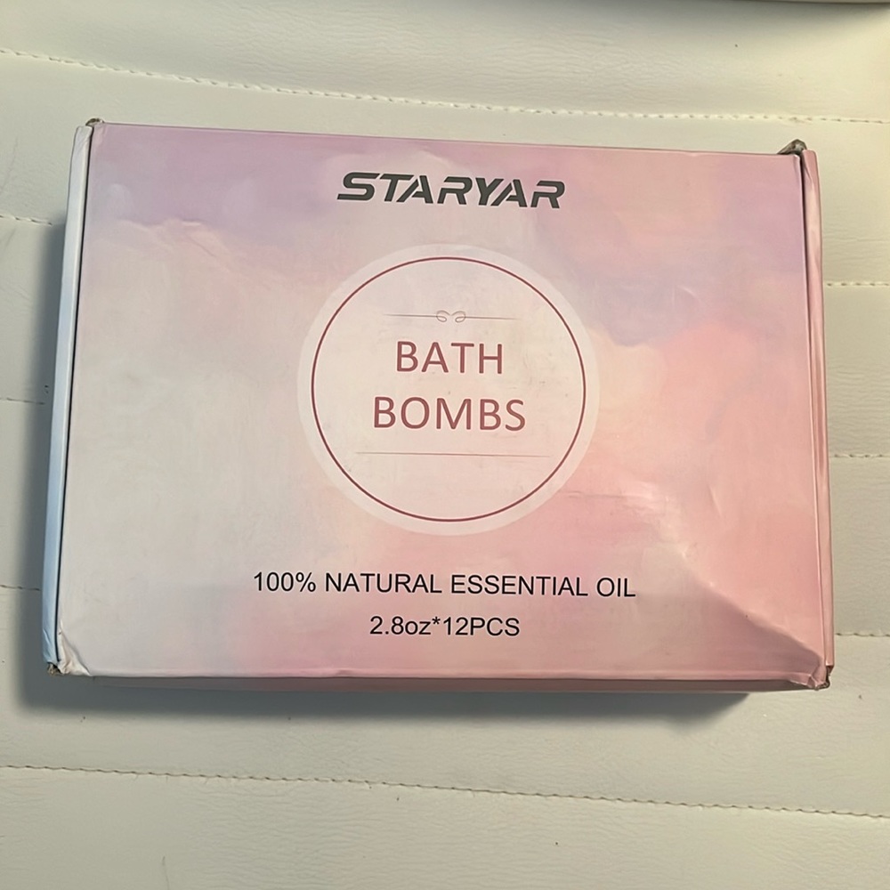 staryar 12pc essential oil bath bombs